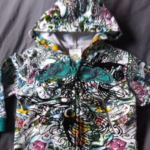 New boys girls Ed Hardy signature jacket 12-18 mth